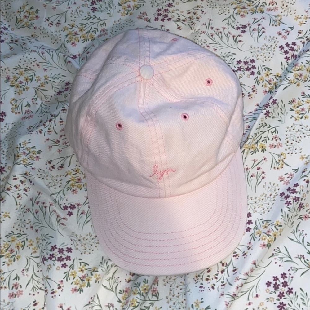 Pink love your melon baseball cap